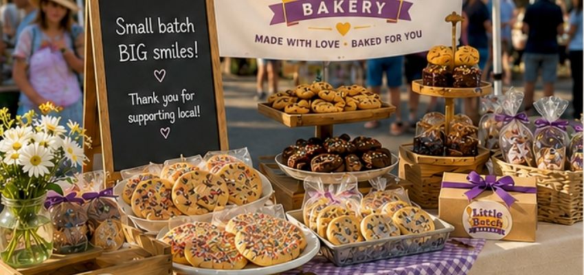 Little Batch Bakery local fair and pop-up setup